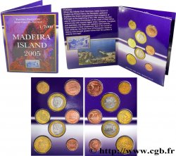 MADÈRE Série 8 médailles, Essai Euros fantaisies 2005 