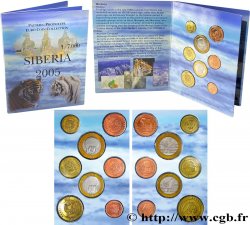 RUSSIE - SIBÉRIE Série 8 médailles, Essai Euros fantaisies 2005 