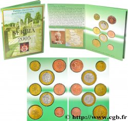 SERBIE Série 8 médailles, Essai Euros fantaisies 2005 