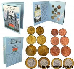 BIÉLORUSSIE Série 8 médailles, Essai Euros fantaisies 2004 