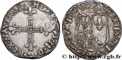NAVARRE-BÉARN - HENRI III DE NAVARRE, II DE BÉARN Quart d&nbsp;écu de Navarre