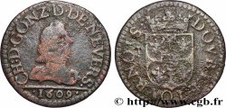 ARDENNES - PRINCIPAUTY OF ARCHES-CHARLEVILLE - CHARLES I OF GONZAGUE Double tournois, type 3