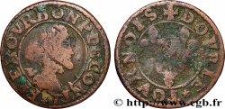 PRINCIPAUTY OF CHATEAU-REGNAULT - FRANCOIS OF BOURBON-CONTI Double tournois, type 14, buste A