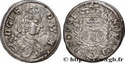 MONTBÉLIARD - COMTÉ DE MONTBÉLIARD - LÉOPOLD EBERHARD 3 kreutzers