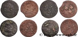 COMTAT-VENAISSIN - AVIGNON - URBAIN VIII (Maffeo Barberini) Double tournois ou quattrino, lot de 4 ex. 