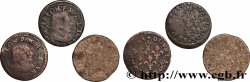 PRINCIPAUTY OF SEDAN - FREDERIC-MAURICE OF LA TOUR D&nbsp;AUVERGNE Double tournois, type 14 (grande collerette/petite tour en haut du champ), lot de 3 ex.
