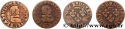 PRINCIPAUTY OF DOMBES - GASTON OF ORLEANS Double tournois, type 8, lot de 2 ex.