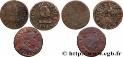 PRINCIPAUTY OF CHATEAU-REGNAULT - FRANCOIS OF BOURBON-CONTI Lot de 3 doubles tournois