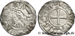 ORLÉANAIS - ÉVÊCHÉ D&nbsp;ORLÉANS ET AU NOM D&nbsp;HUGUES DE FRANCE Denier TB+/TTB