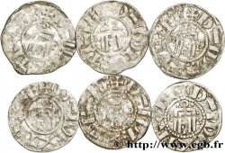 ORLÉANAIS - ÉVÊCHÉ D ORLÉANS ET AU NOM D HUGUES DE FRANCE Deniers (lot de 6) lot