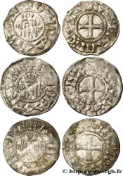 ORLÉANAIS - ÉVÊCHÉ D ORLÉANS ET AU NOM D HUGUES DE FRANCE Deniers (lot de 3) lot