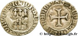 BRETAGNE - DUCHÉ DE BRETAGNE - JEAN V  Blanc à la targe TB+