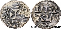 POITOU - COUNTY OF POITOU - COINAGE IMMOBILIZED IN THE NAME OF CHARLES II THE BALD Obole