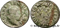 ARDENNES - PRINCIPAUTÉ SOUVERAINE D ARCHES-CHARLEVILLE - CHARLES II DE GONZAGUE Denier tournois, type 3