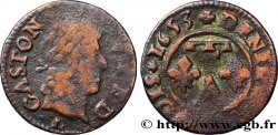 DOMBES - PRINCIPAUTÉ DE DOMBES - GASTON D ORLÉANS Denier tournois, type 13