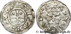 NORMANDIE - DUCHÉ DE NORMANDIE - RICHARD Ier Denier, type &nbsp;au fronton&nbsp; TTB