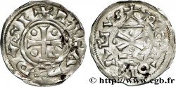 NORMANDIE - DUCHÉ DE NORMANDIE - RICHARD Ier Denier, type  au fronton  BB/q.BB