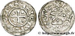 NORMANDIE - DUCHÉ DE NORMANDIE - RICHARD Ier Denier, type  au fronton  TTB