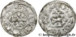 NORMANDIE - DUCHÉ DE NORMANDIE - RICHARD Ier Denier, type &nbsp;au fronton&nbsp; TB+/TB