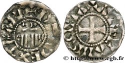 ORLÉANAIS - ÉVÊCHÉ D&nbsp;ORLÉANS ET AU NOM D&nbsp;HUGUES DE FRANCE Denier TB+