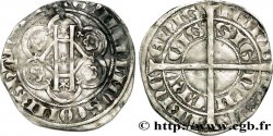 HAINAUT - COMTÉ DE HAINAUT - GUILLAUME Ier Obole blanche (penan) ou tiers de gros TTB