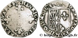NAVARRE-BEARN - HENRY III Quart d&nbsp;écu de Navarre VF