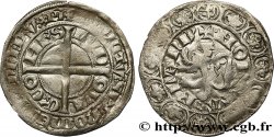 FLANDRE - COMTÉ DE FLANDRE - LOUIS II DE MALE Gros compagnon au lion TB+