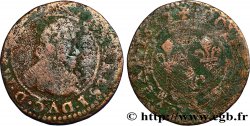 ARDENNES - PRINCIPAUTÉ SOUVERAINE D&nbsp;ARCHES-CHARLEVILLE - CHARLES Ier DE GONZAGUE Double tournois, col en dentelles et trois lis au revers