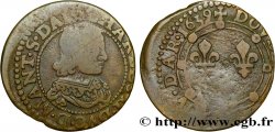 ARDENNES - PRINCIPAUTY OF ARCHES-CHARLEVILLE - CHARLES II OF GONZAGUE Double tournois, type 22