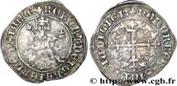 ITALIE - ROYAUME DE NAPLES - ROBERT D&nbsp;ANJOU Carlin d&nbsp;argent TTB