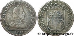 ARDENNES - PRINCIPAUTÉ SOUVERAINE D ARCHES-CHARLEVILLE - CHARLES Ier DE GONZAGUE Liard, type 3B
