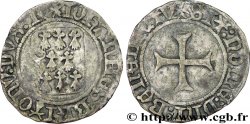 BRETAGNE - DUCHÉ DE BRETAGNE - JEAN V  Blanc à la targe TB+
