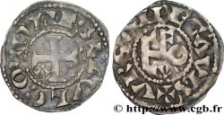 ANJOU - COMTÉ D&nbsp;ANJOU - HENRI II PLANTAGENÊT ET RICHARD CŒUR DE LION Denier TTB+