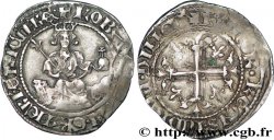 ITALIE - ROYAUME DE NAPLES - ROBERT D ANJOU Carlin d argent