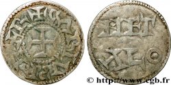 POITOU - COMTÉ DE POITOU - MONNAYAGE IMMOBILISÉ AU NOM DE CHARLES II LE CHAUVE Denier TTB