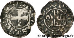 LANGUEDOC - COUNTY OF TOULOUSE - ALPHONSE OF POITIERS Denier VF