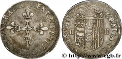 NAVARRE-BÉARN - HENRI III DE NAVARRE, II DE BÉARN Quart d&nbsp;écu TTB+