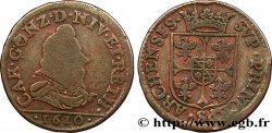 ARDENNES - PRINCIPAUTY OF ARCHES-CHARLEVILLE - CHARLES I OF GONZAGUE Liard, type 2B