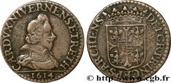 ARDENNES - PRINCIPAUTY OF ARCHES-CHARLEVILLE - CHARLES I OF GONZAGUE Liard, type 3B