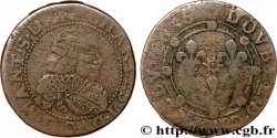 ARDENNES - PRINCIPAUTÉ SOUVERAINE D&nbsp;ARCHES-CHARLEVILLE - CHARLES Ier DE GONZAGUE Double tournois, col fraisé et soleil au revers