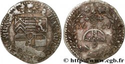 ALSACE - COMTÉ DE HANAU-LICHTENBERG - JEAN-RENÉ Ier Vierer ou deux kreutzers ou demi-batzen