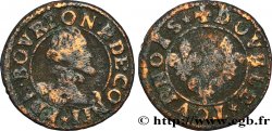 PRINCIPAUTY OF CHATEAU-REGNAULT - FRANCOIS OF BOURBON-CONTI Double tournois, type 15, buste A