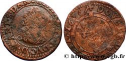 ARDENNES - PRINCIPAUTY OF ARCHES-CHARLEVILLE - CHARLES I OF GONZAGUE Double tournois, col fraisé et soleil au revers