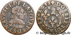 ARDENNES - PRINCIPAUTÉ DE SEDAN - FRÉDÉRIC-MAURICE DE LA TOUR D AUVERGNE Double tournois, type 10 (petite collerette/petite tour)