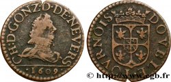 ARDENNES - PRINCIPAUTY OF ARCHES-CHARLEVILLE - CHARLES I OF GONZAGUE Double tournois, type 3