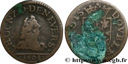 ARDENNES - PRINCIPAUTY OF ARCHES-CHARLEVILLE - CHARLES I OF GONZAGUE Double tournois, type 3