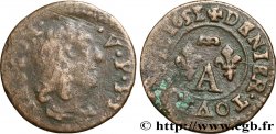PRINCIPAUTY OF DOMBES - GASTON OF ORLEANS Denier tournois, type 6