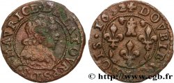 PRINCIPAUTY OF SEDAN - FREDERIC-MAURICE DE LA TOUR D AUVERGNE Double tournois, type 11 (grande collerette/petite tour) fSS