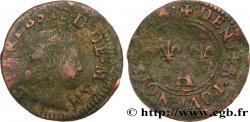 ARDENNES - PRINCIPAUTY OF ARCHES-CHARLEVILLE - CHARLES II OF GONZAGUE Denier tournois, type 3