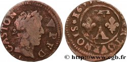 PRINCIPAUTY OF DOMBES - GASTON OF ORLEANS Denier tournois, type 13